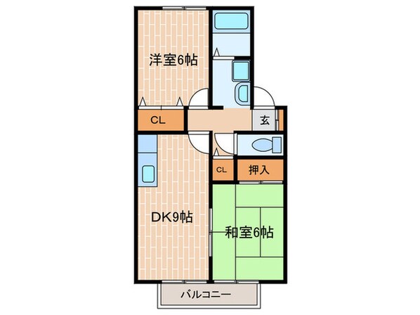 コモド　エールの物件間取画像